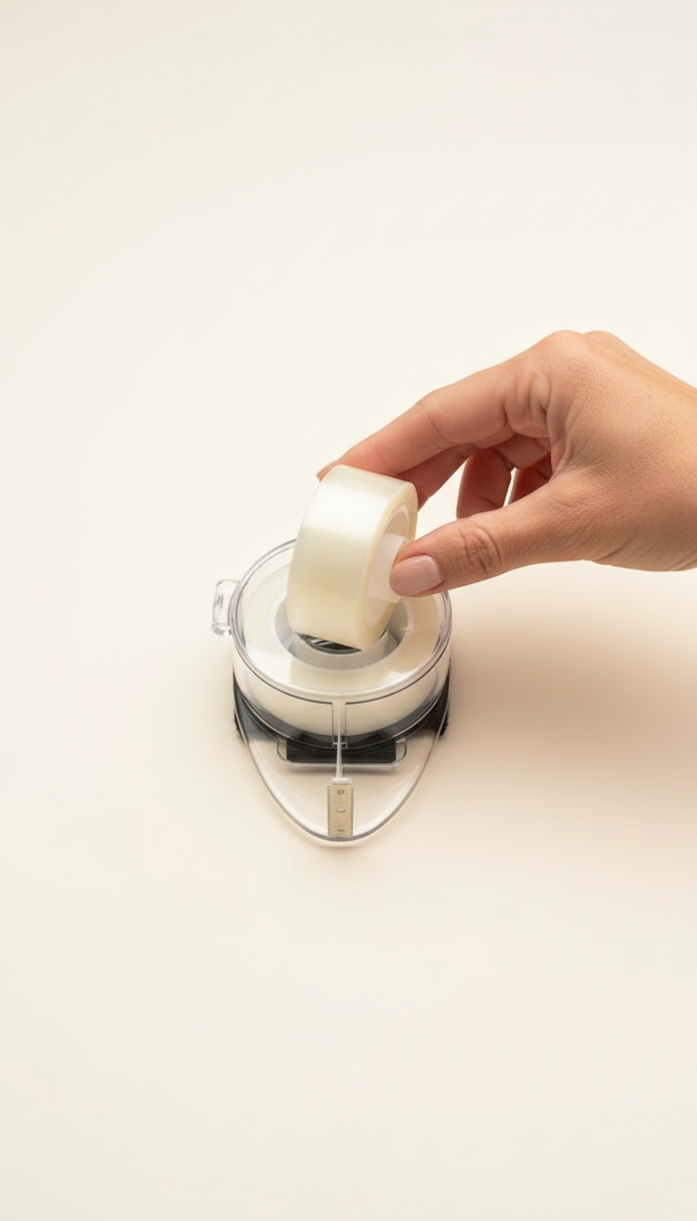 Standard tape roll compatible with TaperTamer